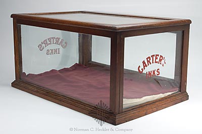 "Carter's / Inks" Victorian Advertising Display Case