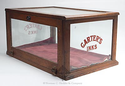 "Carter's / Inks" Victorian Advertising Display Case