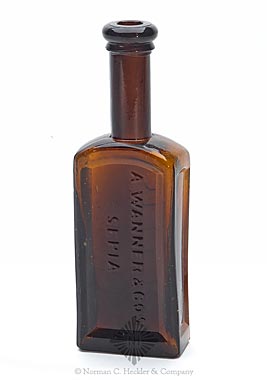 "A. Wanner & Co's / Sepia" - "Sepia" Medicine Bottle, Unlisted and extremely rare - UPDATED