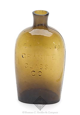 "Granite / Glass / Co" - "Stoddard / NH" Lettered Flask, GXV-7