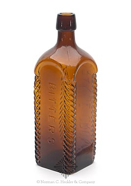 "Baker's / Orange Grove - Bitters" Figural Bottle, R/H #B-9