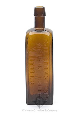 "Dr. Huntington's / Golden Tonic / Bitters." - "Portland / Maine" Bitters Bottle, R/H #H-213