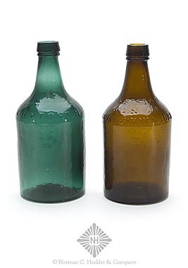 Two "Oak Orchard / Acid Springs" Mineral Water Bottles, T #N24 and T #N25 type II