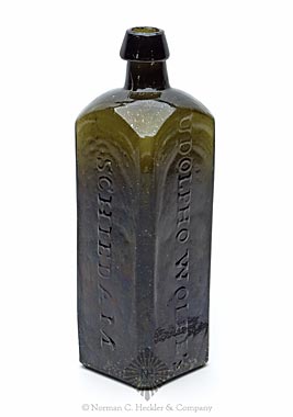 "Udolpho Wolfe's / Schiedam / Aromatic Schnapps." Medicine Bottle