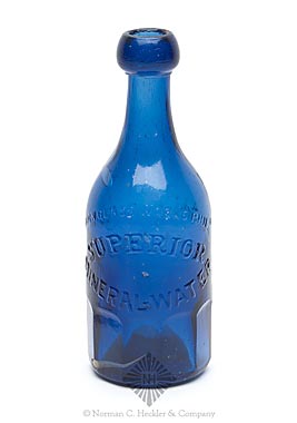 "M.T. Crawford / Springfield - Superior Mineral Water / Union Glass Works / Phil.a" Soda Water Bottle