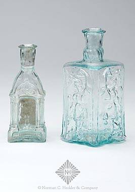 Two Fancy Cologne Bottles, MW plate 108, #10 and similar to MW plate 109, #9