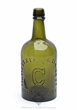 "Congress & Empire Spring Company / C / Saratoga. N.Y." Mineral Water Bottle, T #C14A