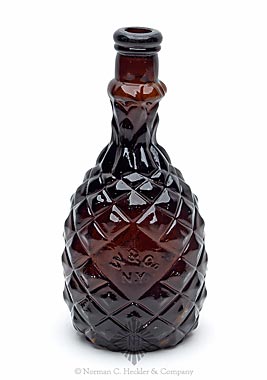 "W & Co / N.Y." Figural Whiskey Bottle, R/H #P-100