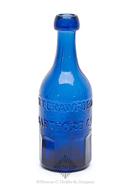 "M.T. Crawford / Hartford CT - Union Glass Works Philad / Superior / Mineral Water" Bottle