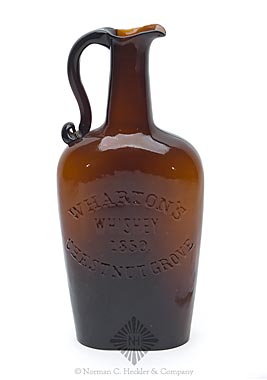 "Wharton's / Whiskey / 1850 / Chestnut Grove" Handled Whiskey Bottle, MW plate 48, #6