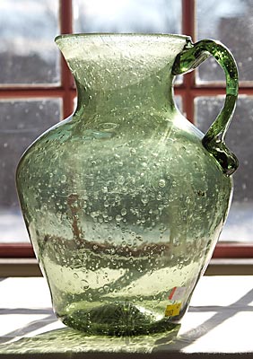 Freeblown Handled Pitcher