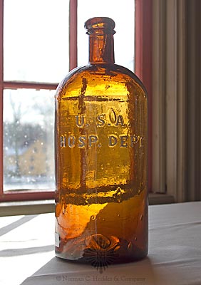 "U.S.A. / Hosp. Dept" Medicine Bottle, AAM pg. 535