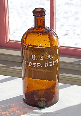 "U.S.A. / Hosp. Dept" Medicine Bottle, AAM pg. 535