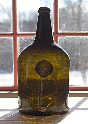 "T Bailey" Sealed Wine Bottle, Similar in form to McK plate 221, #7