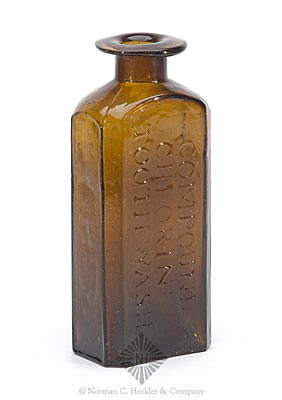 "Rushton & / Aspinwall / New-York" - "Compound / Chlorine / Toothwash" Medicine Bottle, L/P plate 10, 4th row, #5