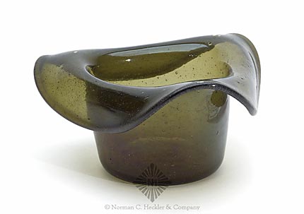 Freeblown Glass Hat Whimsey, Similar in form and construction to LeeII plate 129