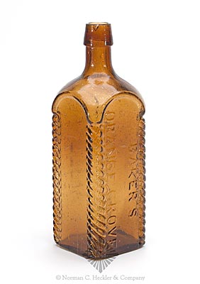 "Baker's / Orange Grove / Bitters" Bottle, R/H #B-9