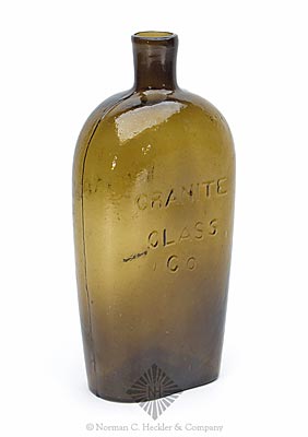 "Granite / Glass / Co" - "Stoddard / N H" Lettered Flask, GXV-6