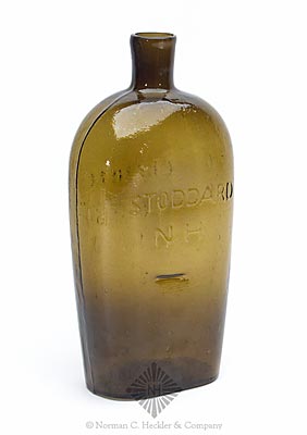 "Granite / Glass / Co" - "Stoddard / N H" Lettered Flask, GXV-6