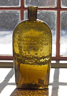 "Granite / Glass / Co" - "Stoddard / N H" Lettered Flask, GXV-6