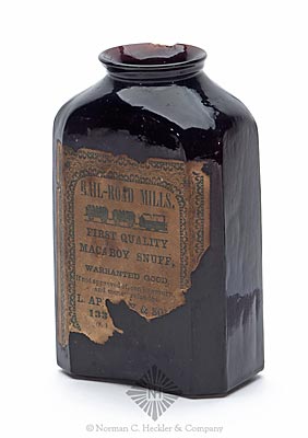 "Leonard Appleby / Rail Road / Mills Snuff" Bottle