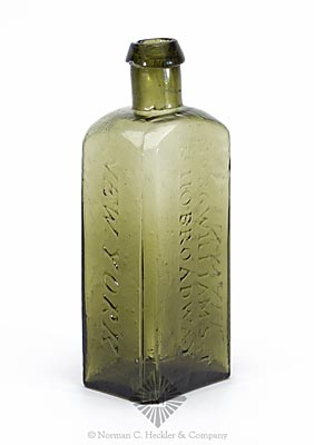 "Rushton & / Aspinwall" / "No 86 William S-T / & 110 Broadway" / "New-York" Medicine Bottle, AAM pg. 453