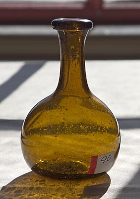 Freeblown Miniature Globular Bottle, Similar in form to MW plate 46, #2