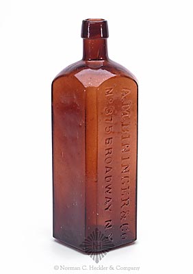 "A.M. Bininger & Co / No 375 Broadway N.Y." Whiskey Bottle, H #2622