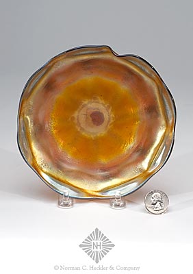 Art Glass Shallow Bowl