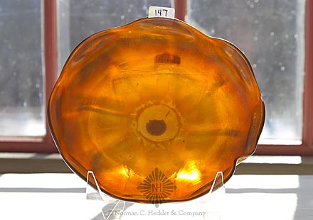 Art Glass Shallow Bowl