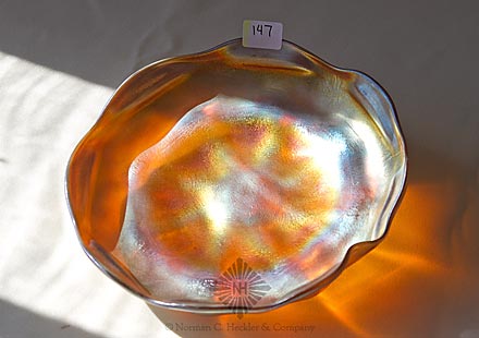 Art Glass Shallow Bowl