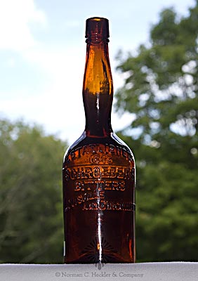 "Schroder's / Bitters / Louisville And Cincinnati / Established / 1845" Figural Bitters Bottle, R/H #S-67