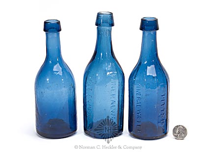 Lot Of Three Mineral Water Bottles