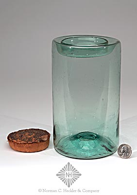 Freeblown Wax Seal Fruit Jar, Similar to L #3102