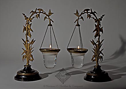 Pair Of Victorian Float Lamps