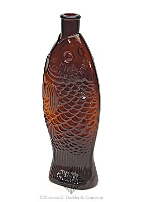 "The / Fish Bitters" - "W.H. Ware / Patented 1866" Figural Bitters Bottle, R/H #F-45