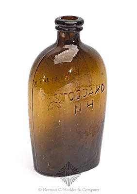 "Granite / Glass / Co" - "Stoddard / NH" Lettered Flask, GXV-7