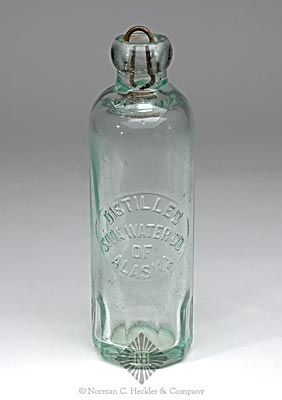 "Distilled / Soda Water Co. / Of / Alaska" Soda Bottle