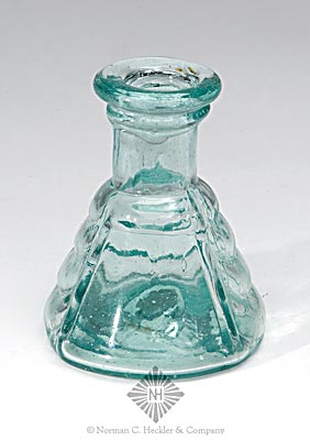 Fancy Cone Ink Bottle, Similar in form and construction to C #27