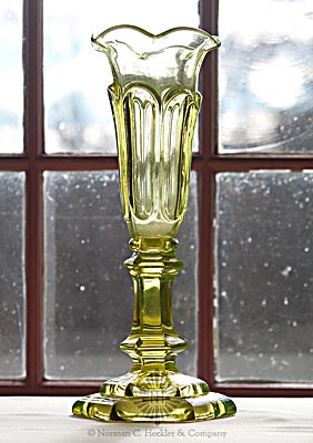 Pressed Glass Vase, Similar in form and construction to "American Glass 1760-1930" #732