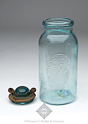 "Lafayette" And Bust Fruit Jar, L #1450-2