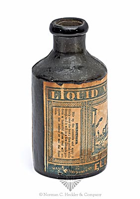 Labeled "Liquid Mirror Blacking" Bottle