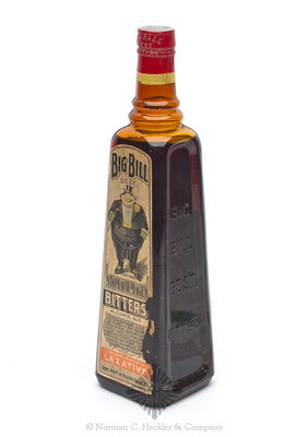 "Big / Bill / Best / Bitters" Figural Bottle, R/H #B-95