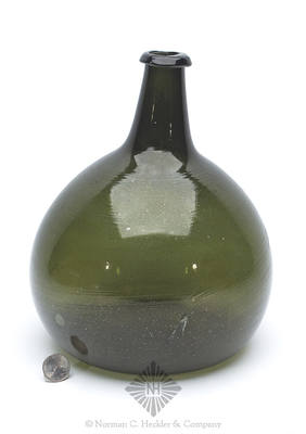 Freeblown Globular Bottle, Similar in form and construction to MW plate 47, #3