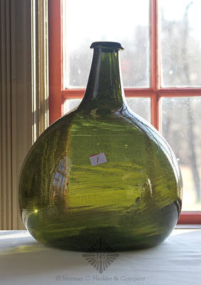 Freeblown Globular Bottle, Similar in form and construction to MW plate 47, #3