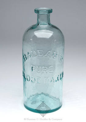 "Badeau's / Pure / Blood Maker" Medicine Bottle, Unlisted