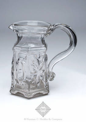 Mold Blown Glass Pitcher