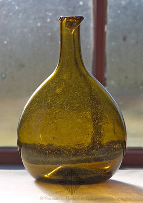 Freeblown Chestnut Bottle, Similar in form to KW fig. 47