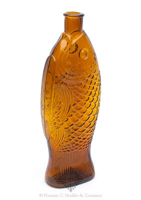 "The / Fish Bitters" - "W.H. Ware / Patented 1866" Figural Bitters Bottle, R/H #F-45