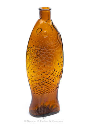 "The / Fish Bitters" - "W.H. Ware / Patented 1866" Figural Bitters Bottle, R/H #F-45